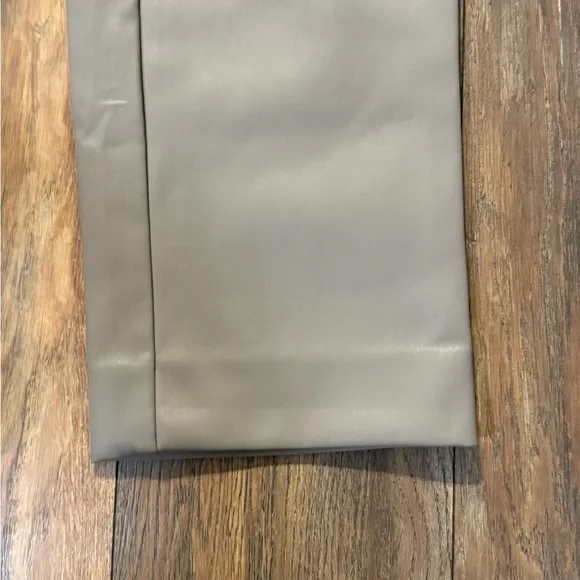 Banana Republic Vegan Leather Pants in light tan - Picture 3 of 10